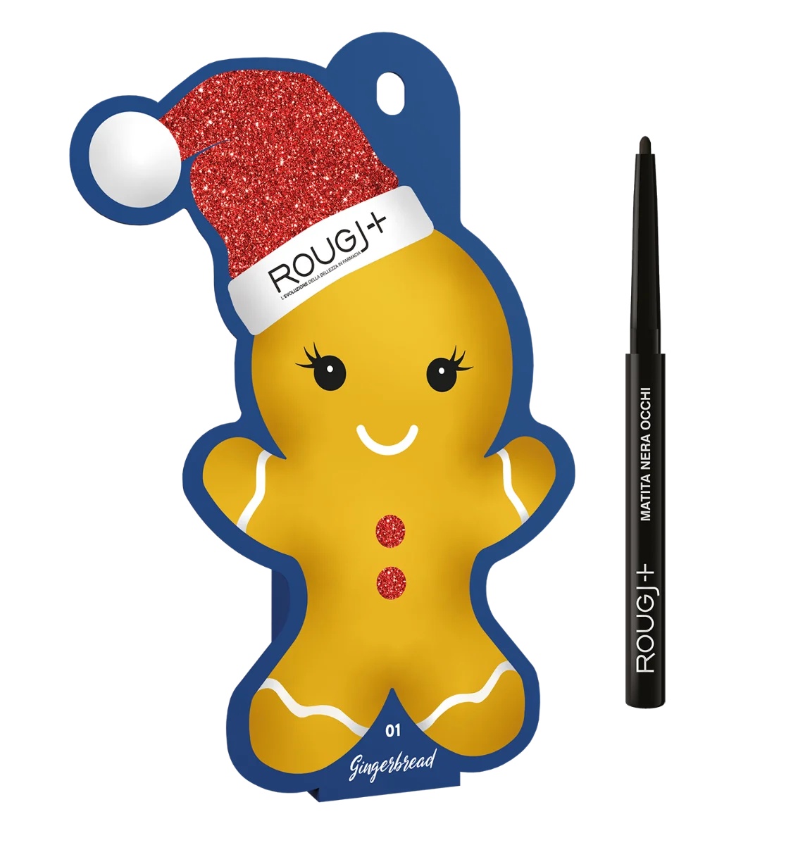 ROUGJ Lápis Automático Preto Rougj Ginger Bread para Maquiagem de Alta Tolerância