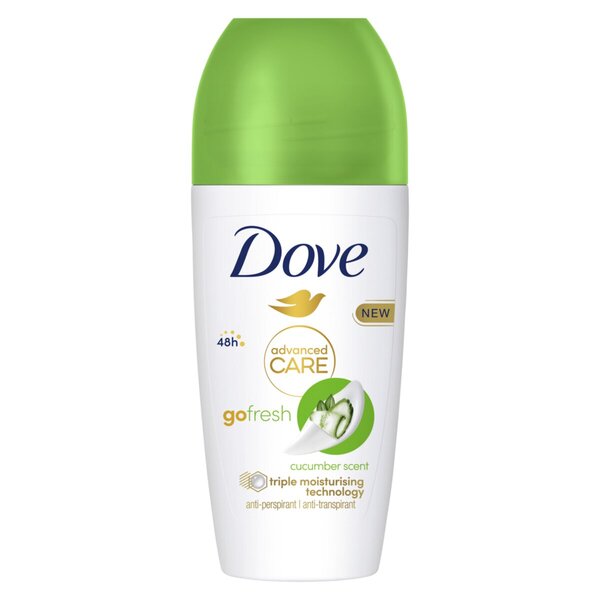 Dove Go Fresh Αποσμητικό σε ρολό με αγγούρι και πράσινο τσάι <br>50ml