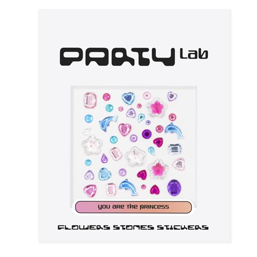 „Party Lab“ gėlių akmenų lipdukai Makiažas specialiesiems efektams ir personažų kūrimui