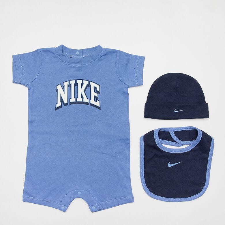 Romper, Hat, Bib Set (3 Piece)