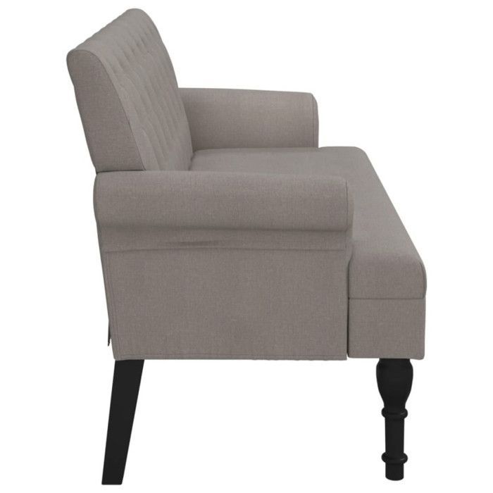 vidaXL Bank met rugleuning, Sofa met armleuningen, Bank met houten poten, Woonkamerbank, Modern, 372125