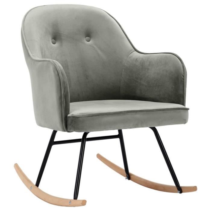 Haute qualité- Fauteuil à bascule grand confort Chaise à bascule Fauteuil d'allaitement Chaise Loisir et Repos Rocking-Chair, ????1948