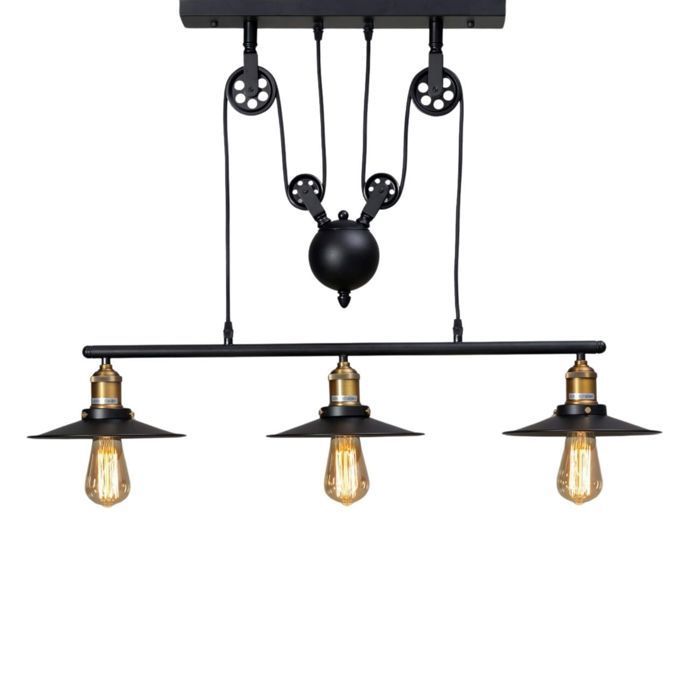 Lampe industrielle suspension - Triple Piattino