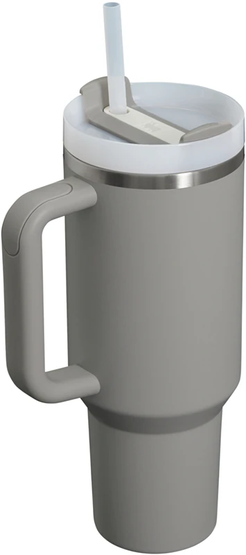 Copo térmico Stanley Quencher H2.O FlowState™ em aço inoxidável com canudo, tamanho grande.