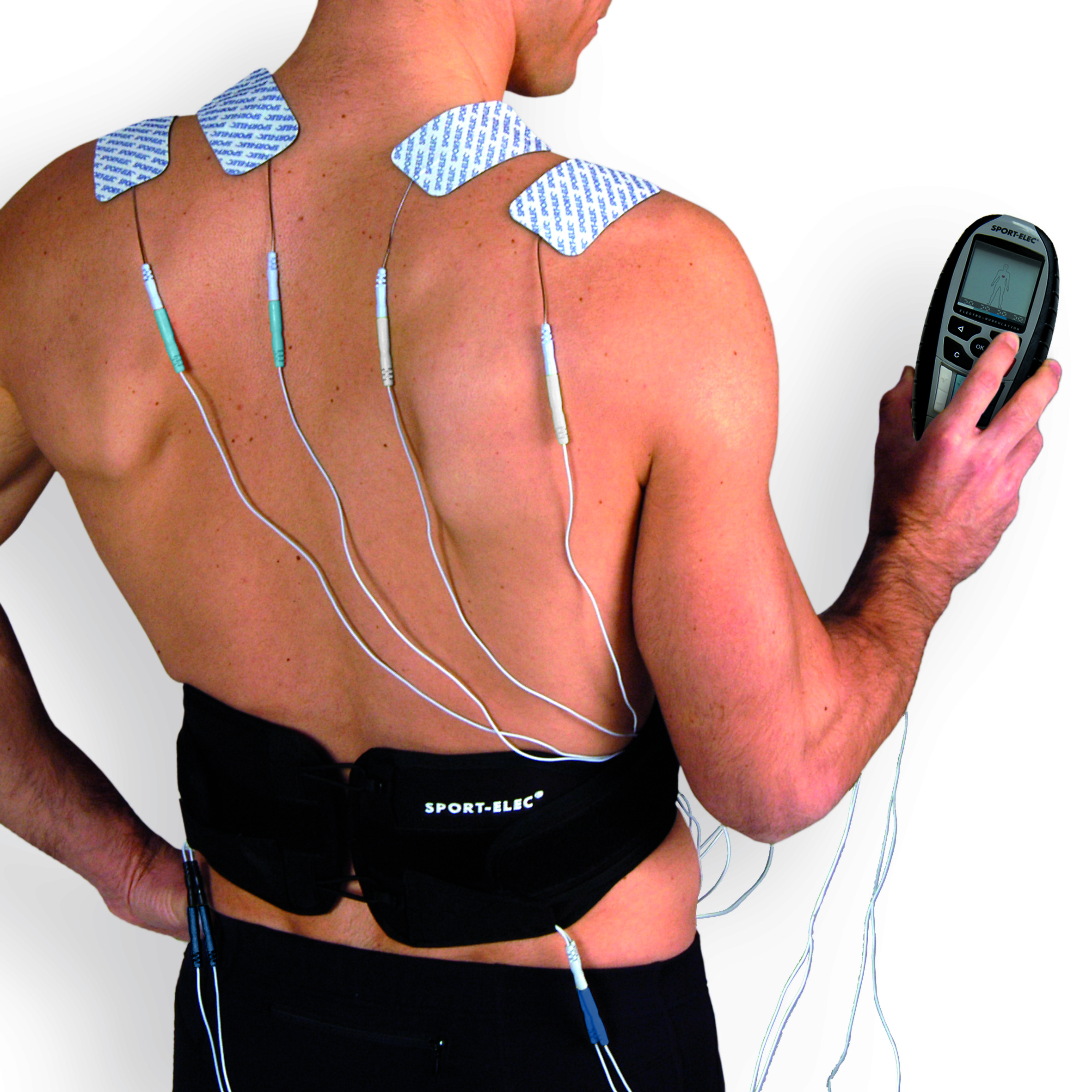 Multisport Pro Precision elektrostimulator mišića 4 kanala 14 programa Sport-elec+ pojas