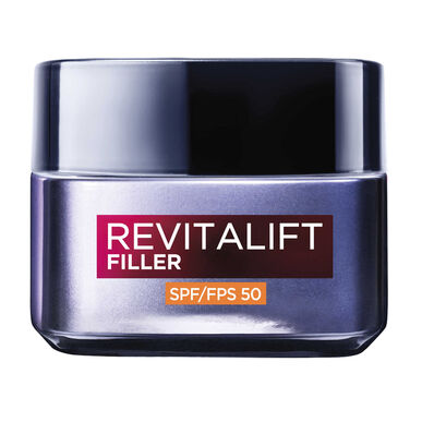 L'Oréal Paris Revitalift Filler Cream SPF 50 Anti-aging Ansiktskrem Beskyttelse 50 ml