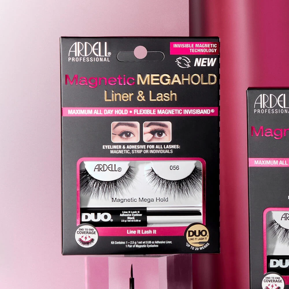 Ardell Faux-cils magnétiques MegaHold 056 Ardell et Colle Eyeliner Duo