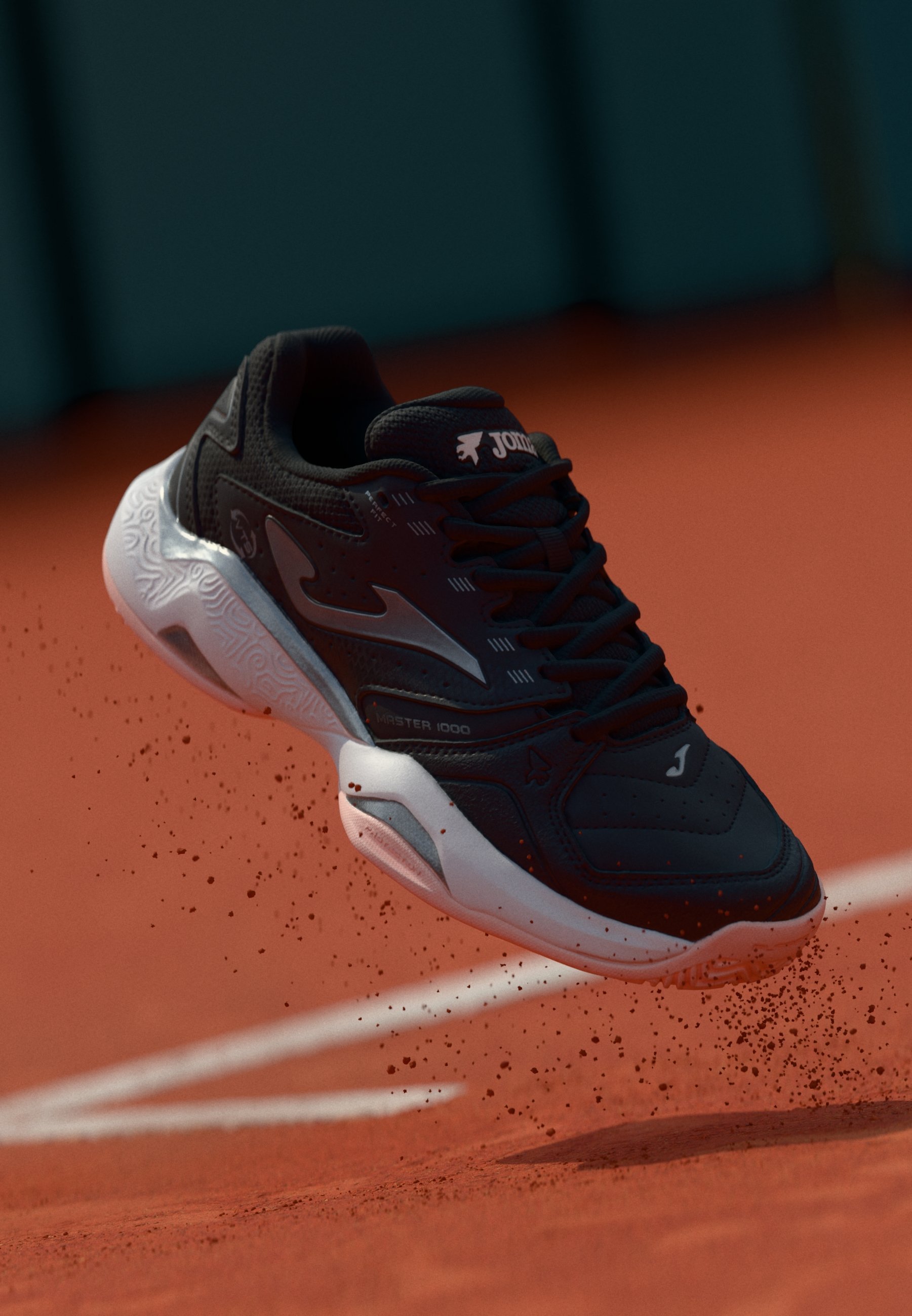 Joma MASTER 1000 CLAY - Tennisschoenen voor gravelbanen - zwart/roze