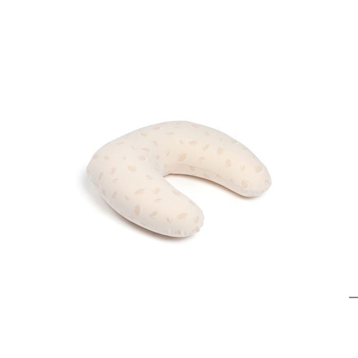 doomoo Coussin de Grossesse & d'Allaitement 2 en 1 Twisty - Ultra Confort - Microbilles Ultra-Fines - Oeko-TEX et Bio, Petals Latte