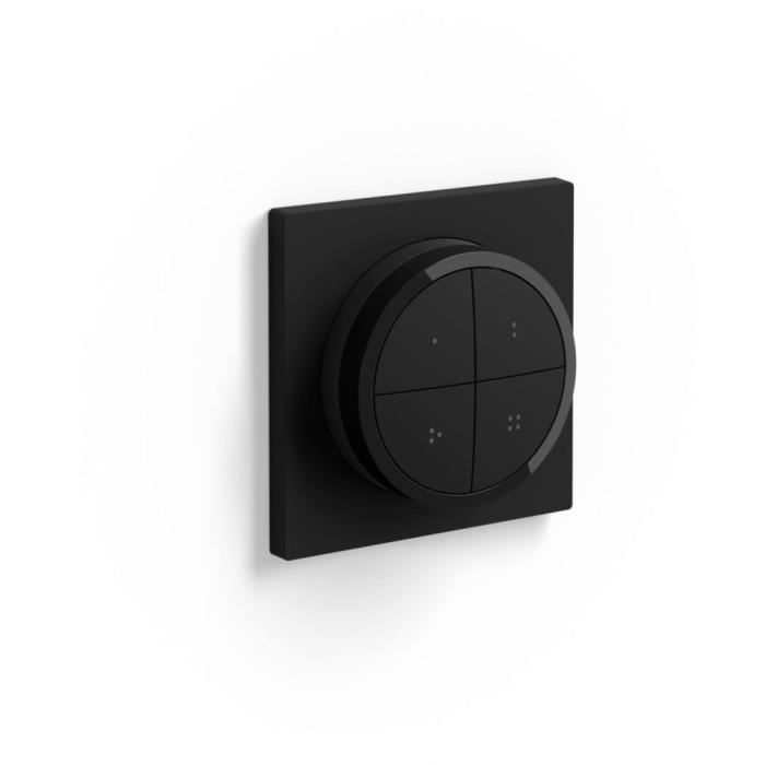 Mando a distancia Philips Hue Tap Dial Switch - Negro - Control multiroom - Compatible con Alexa - Uso en interiores - Funciona con pilas