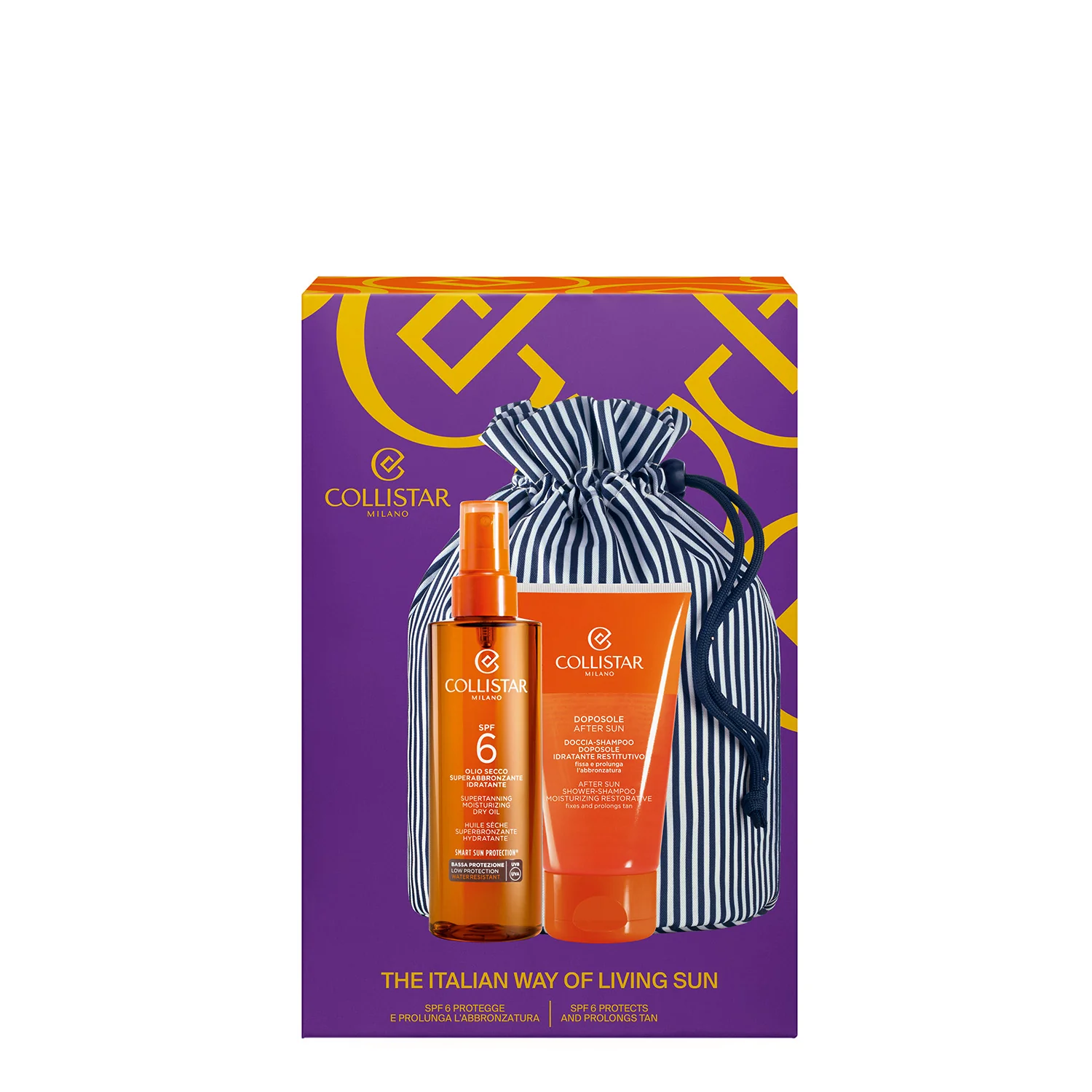 Abbronzatura Cofanetto Olio Secco Superabbronzante Idratante SPF6 - Cofanetto Solare, Coffret Solare, Olio solare corpo bassa prot.