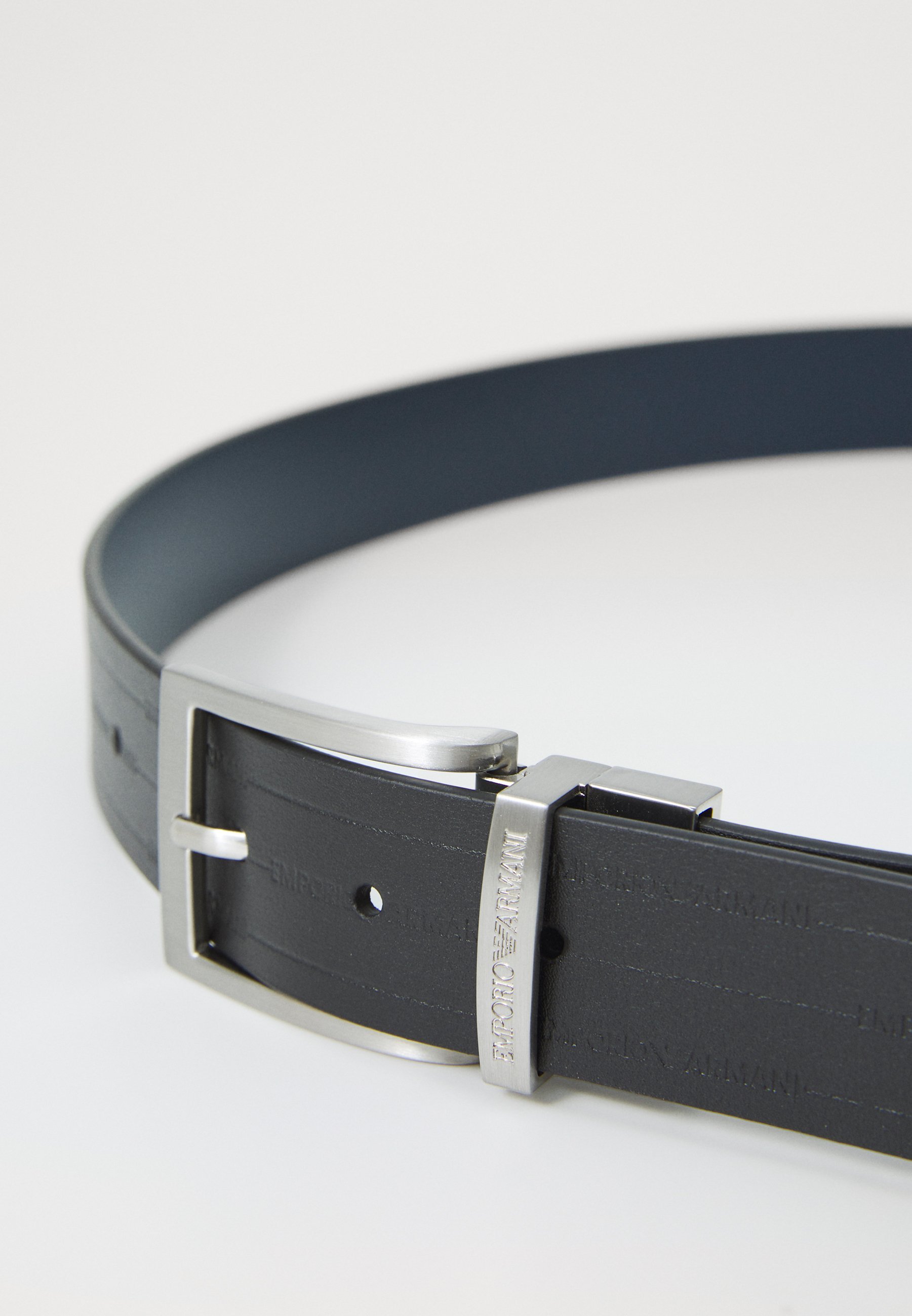 Emporio Armani TONGUE BELT UNISEX - Riem - nero/blu