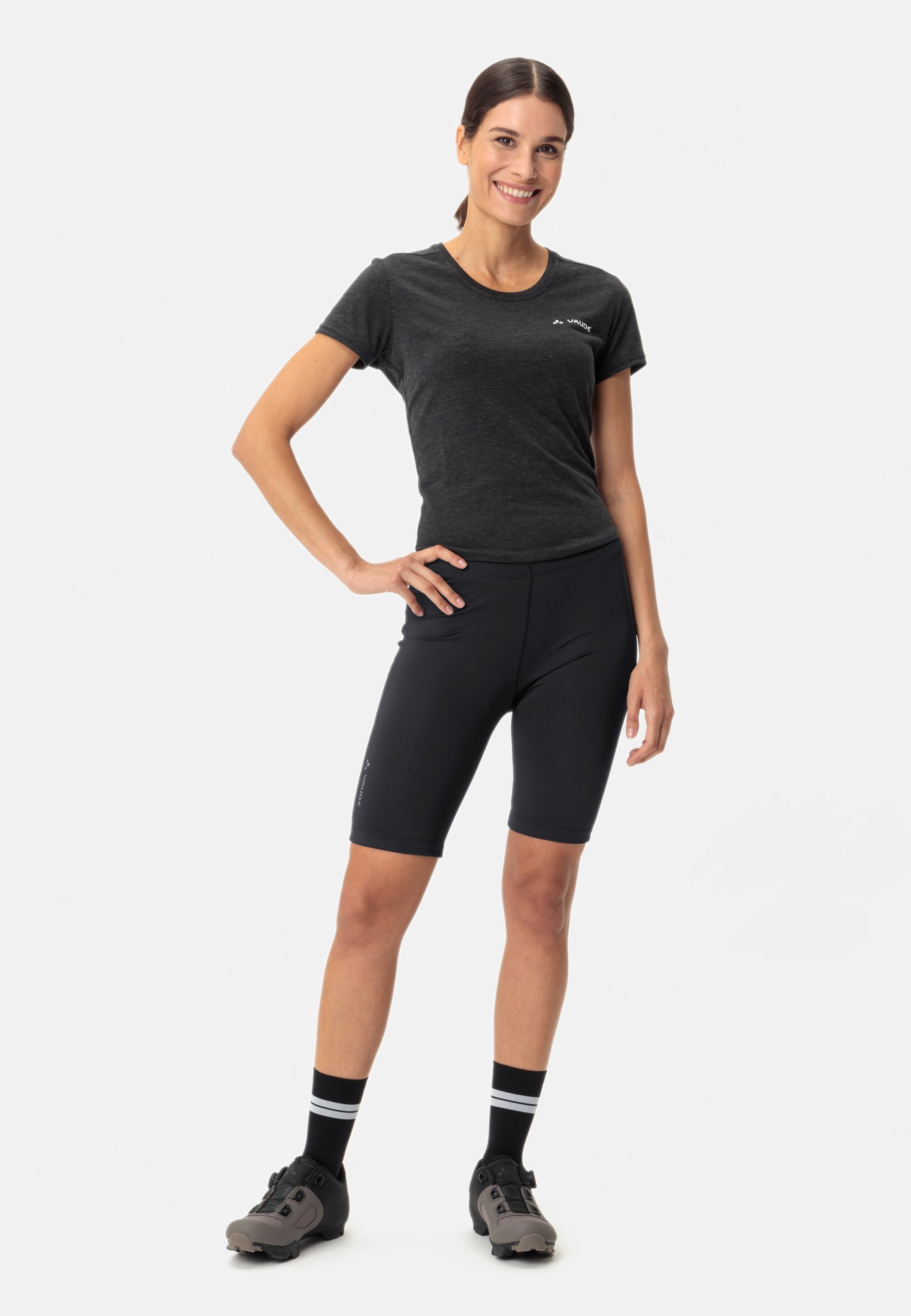 Pantaloncini con pettorina Vaude - neri