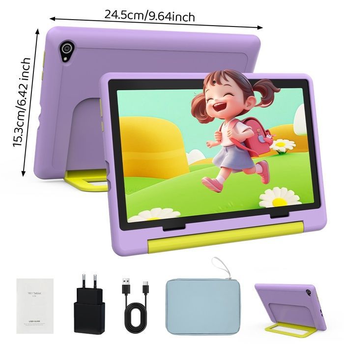 KOTSREN Kinder-Tablet – 10 Zoll – Android 14 – 8 GB RAM – 64 GB