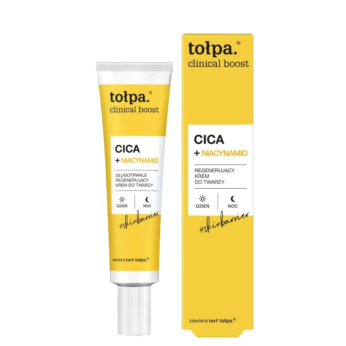 Tołpa Clinical Boost Cica+ Niacynamid Długotrwale regenerujący krem do twarzy