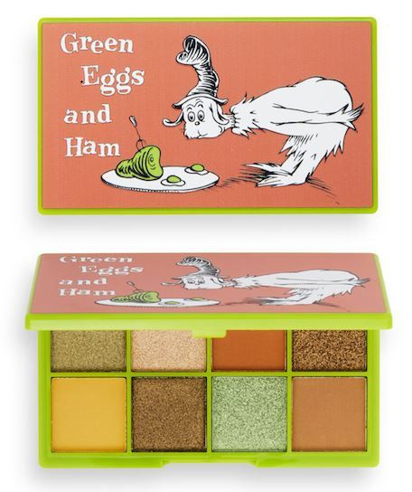 Dr. Seuss „Green Eggs and Ham“ akių šešėlių paletė Akių šešėlių paletės ir makiažas