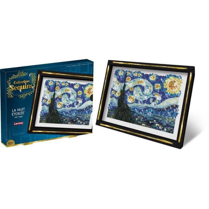 Askartelusarja - LANSAY - Paljettikokoelma - Tähtikirkas yö - Van Gogh - Ikä 14+