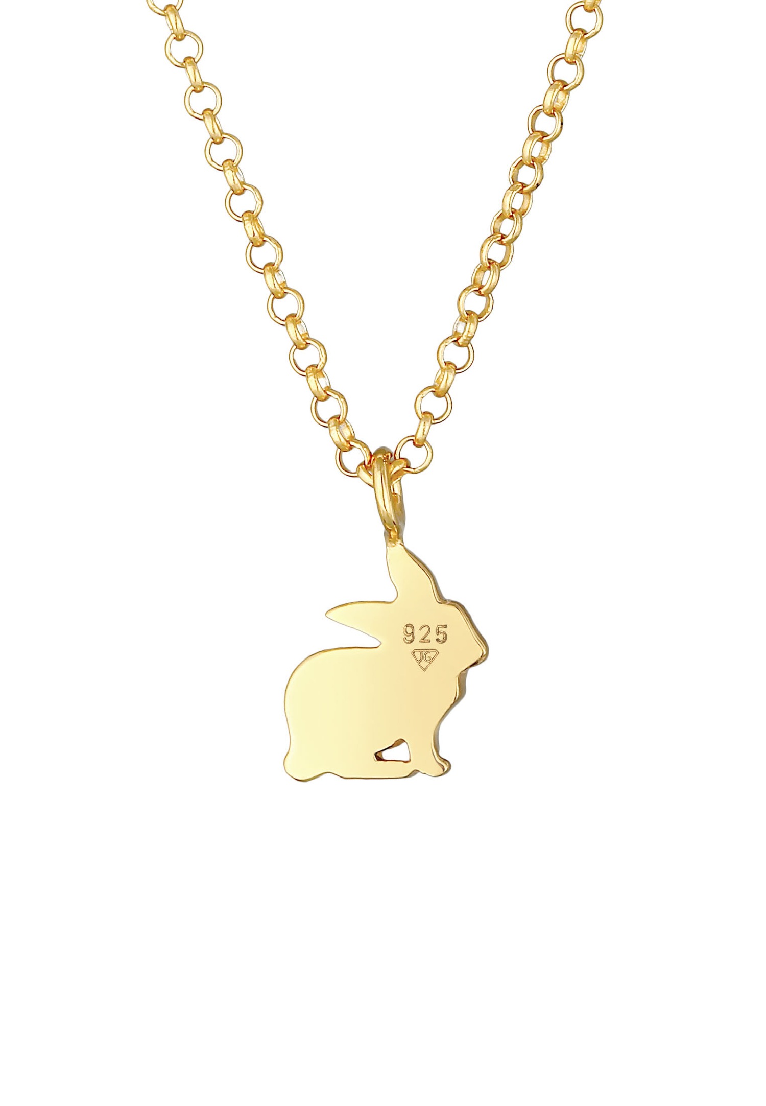 Elli Pendentif Enfant Lapin Animal Animal mignon et joueur en argent sterling 925