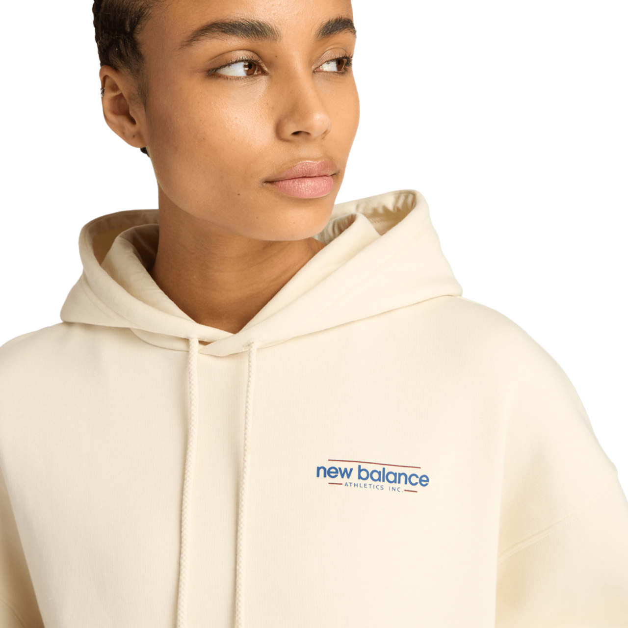 New Balance Genfortolket Fleece Oversized Hættetrøje