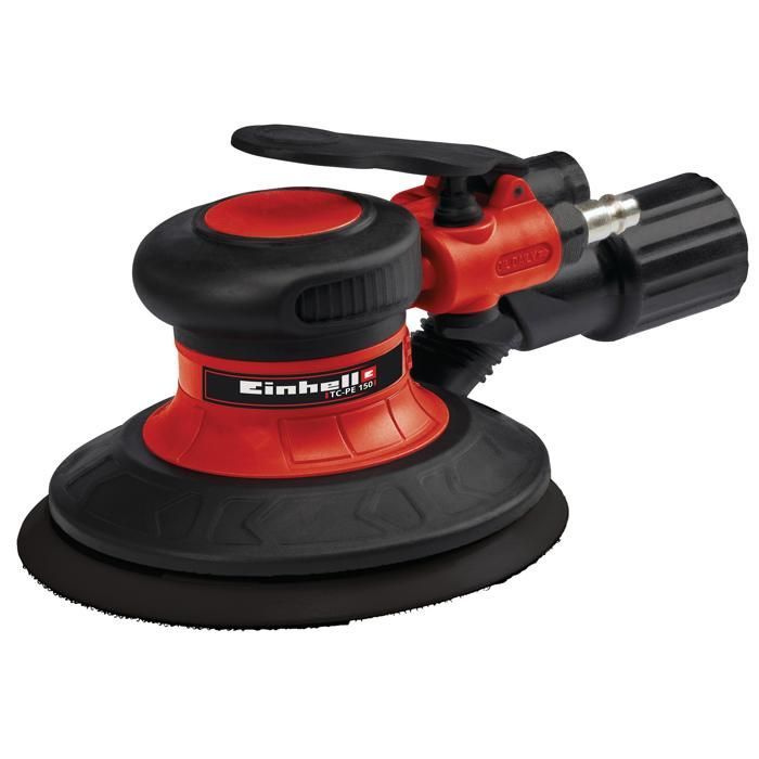 Einhell TC-PE 150 Pneumatic Random Orbital Sander (150 mm diameter pad, 6 sanding sheets)