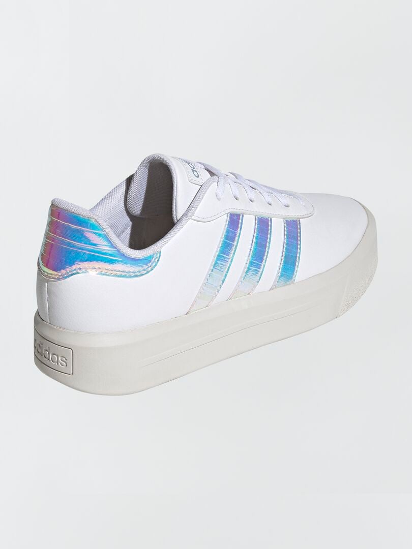 Adidas Court Platform Holographic Sneakers - Wit