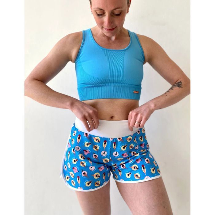 Short femme Les Poulettes Fitness Swimming Poule