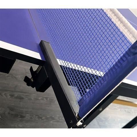 Table Tennis - Ping-Pong Table - Foldable - Outdoor Use - 2 Paddles with Cover + 3 Balls Included - Blue and Black