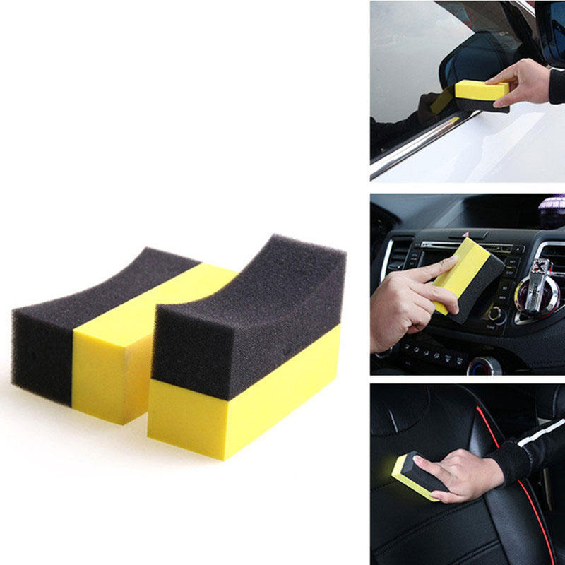 1 Stück Detail-Autowaschschwamm, Reifenbürste, Polierschwamm, Reinigungswerkzeug, Haushalts-Autopflege, multifunktionales Autoreinigungswerkzeug