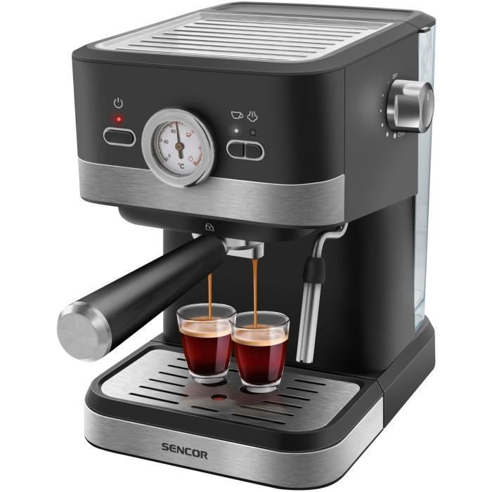 Machine à expresso - SENCOR - SES 1721BK - 1050 W - 20 bars - Noir
