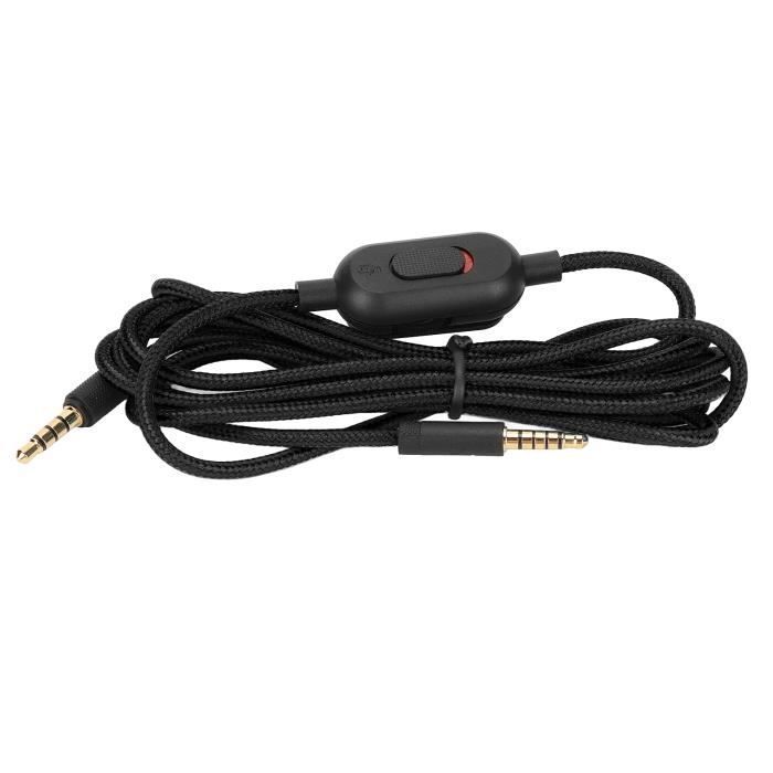 Cable para auriculares gaming - TBEST - G Pro G Pro X G433 - Cobre oxigenado - Trenzado - Control de volumen