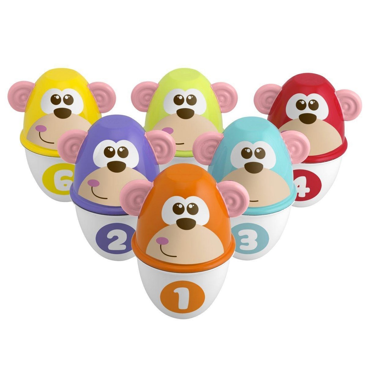 Bolos apilables Monkey Strike