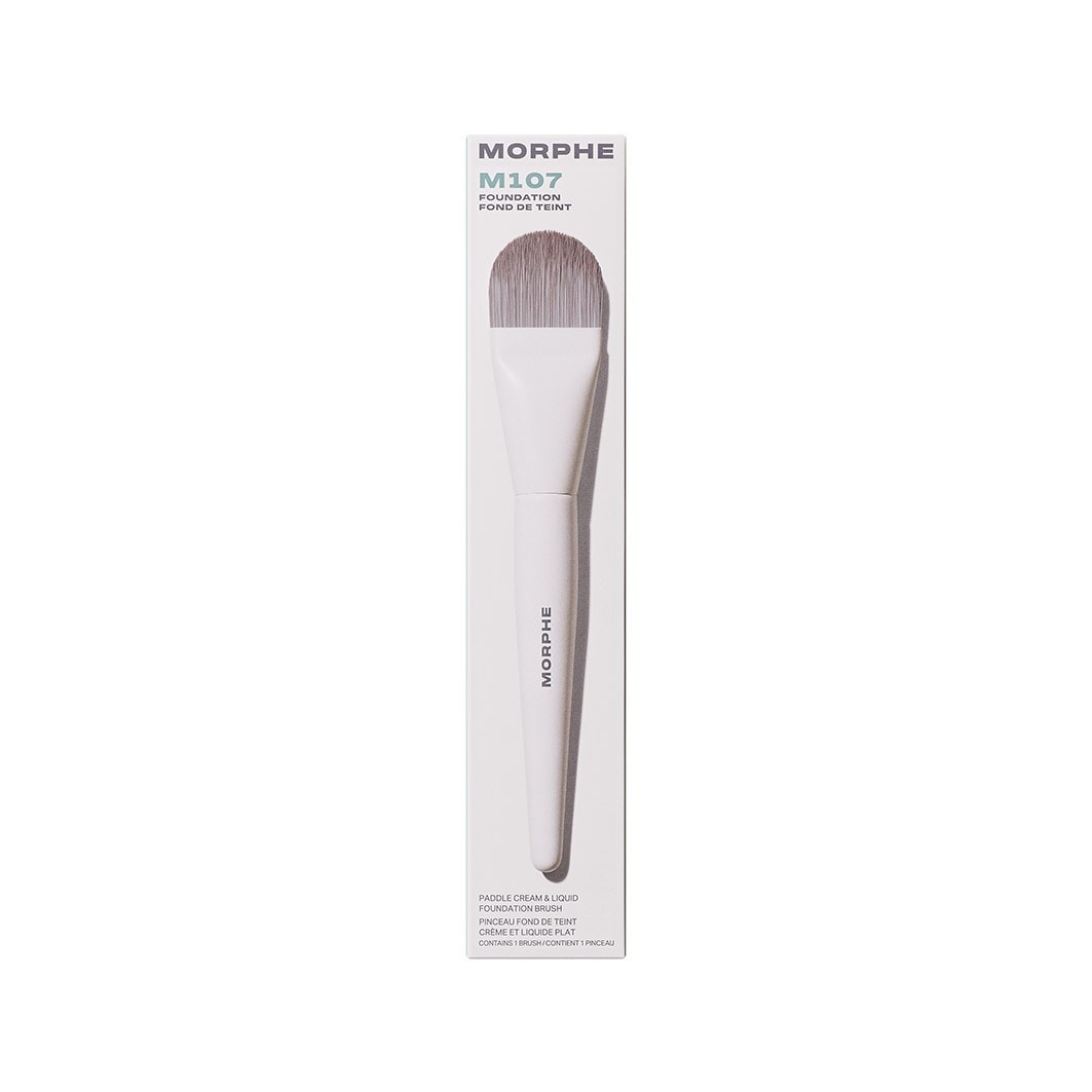 Štětec Morphe Foundation Brush M107 s plochým štětcem pro krémový a tekutý make-up – 1 kus