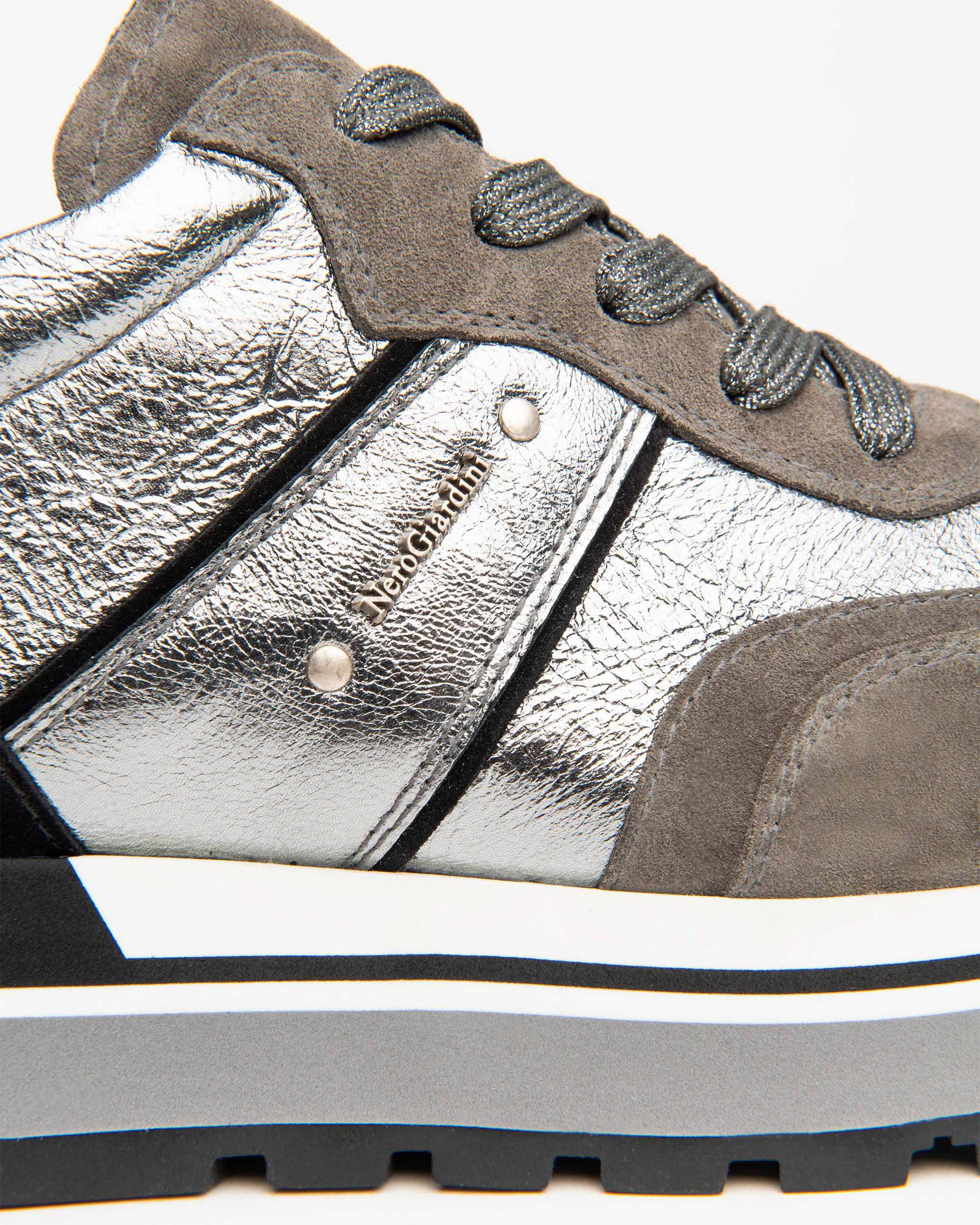  Baskets en cuir et daim pour femmes
