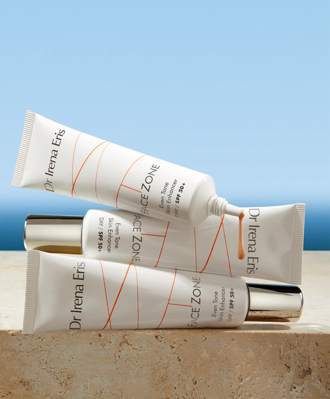 Dr. Irena Eris Face Zone getinte antirimpelcrème met egale teint en SPF 50+