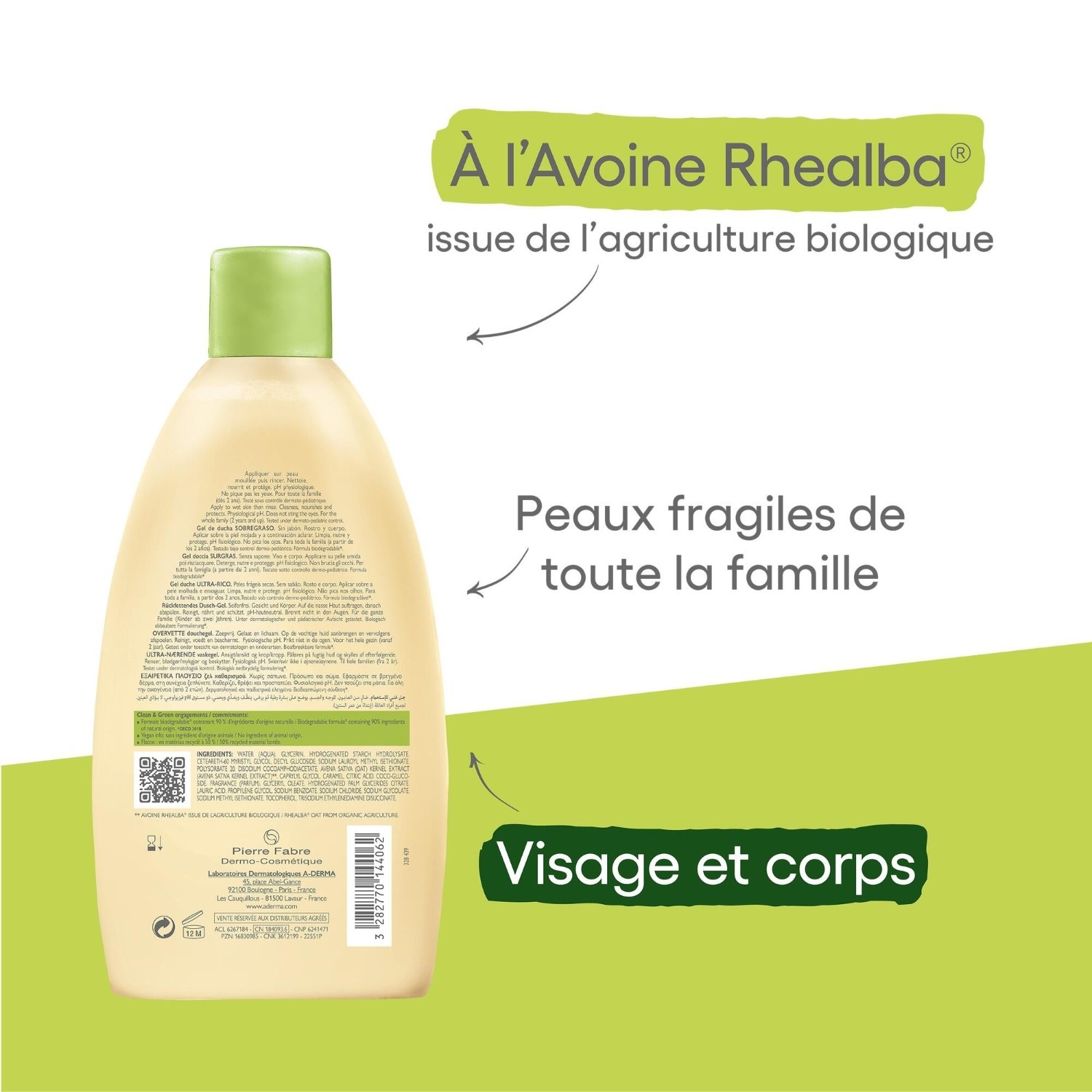 A-DERMA Gel douche surgras