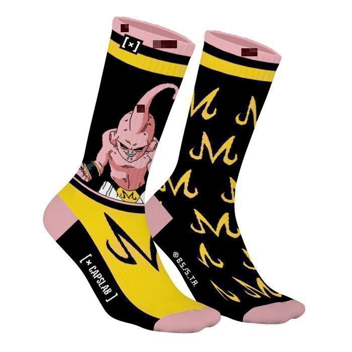 [ X ] CAPSLAB Men's DRAGON BALL Z Socks, Novelty Men's Socks, Authentic and Original - Yellow