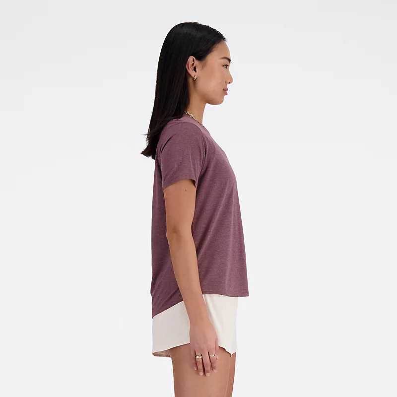 Camiseta esportiva feminina - LICORICE HEATHER