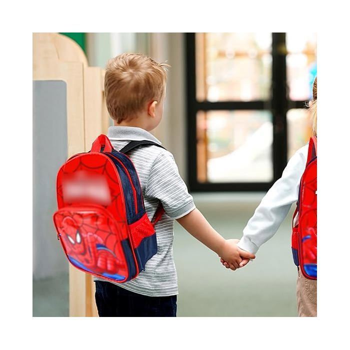 Mochila infantil de Spiderman, mochila escolar de dibujos animados, gran capacidad para niños y niñas, mochila escolar ajustable.