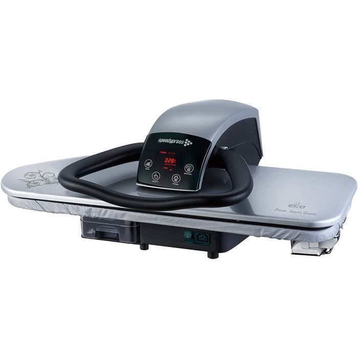 Speedypress 80HD-S Professionelle Dampfbügelpresse, Silber, 2600 Watt, Hochleistungsausführung, 81 cm + Ständer