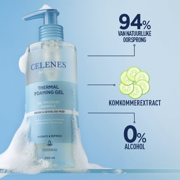 Celenes By Sweden termalni penasti gel<br>250 ml, za suho in občutljivo kožo