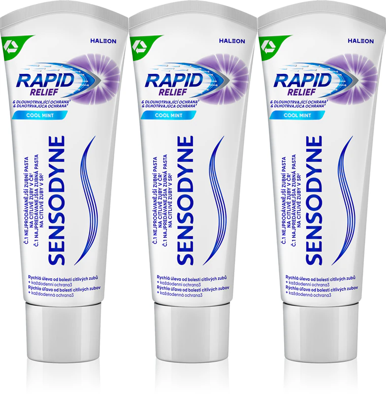 Zubná pasta Sensodyne Rapid Cool Mint s fluoridom pre citlivé zuby