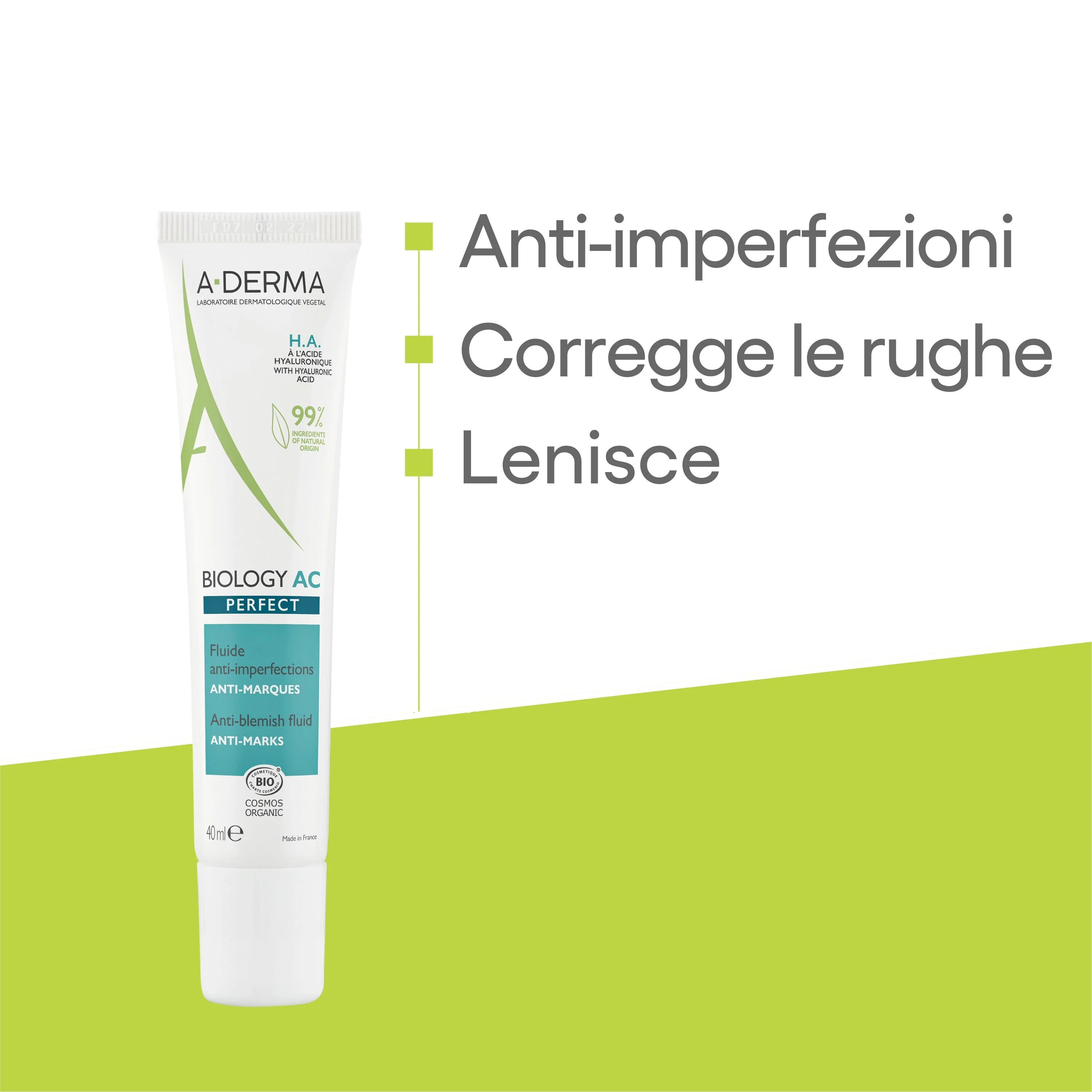 Biology AC PERFECT Fluido Anti-Imperfezioni - Fluido viso antimperfezioni, Fluido viso primi segni