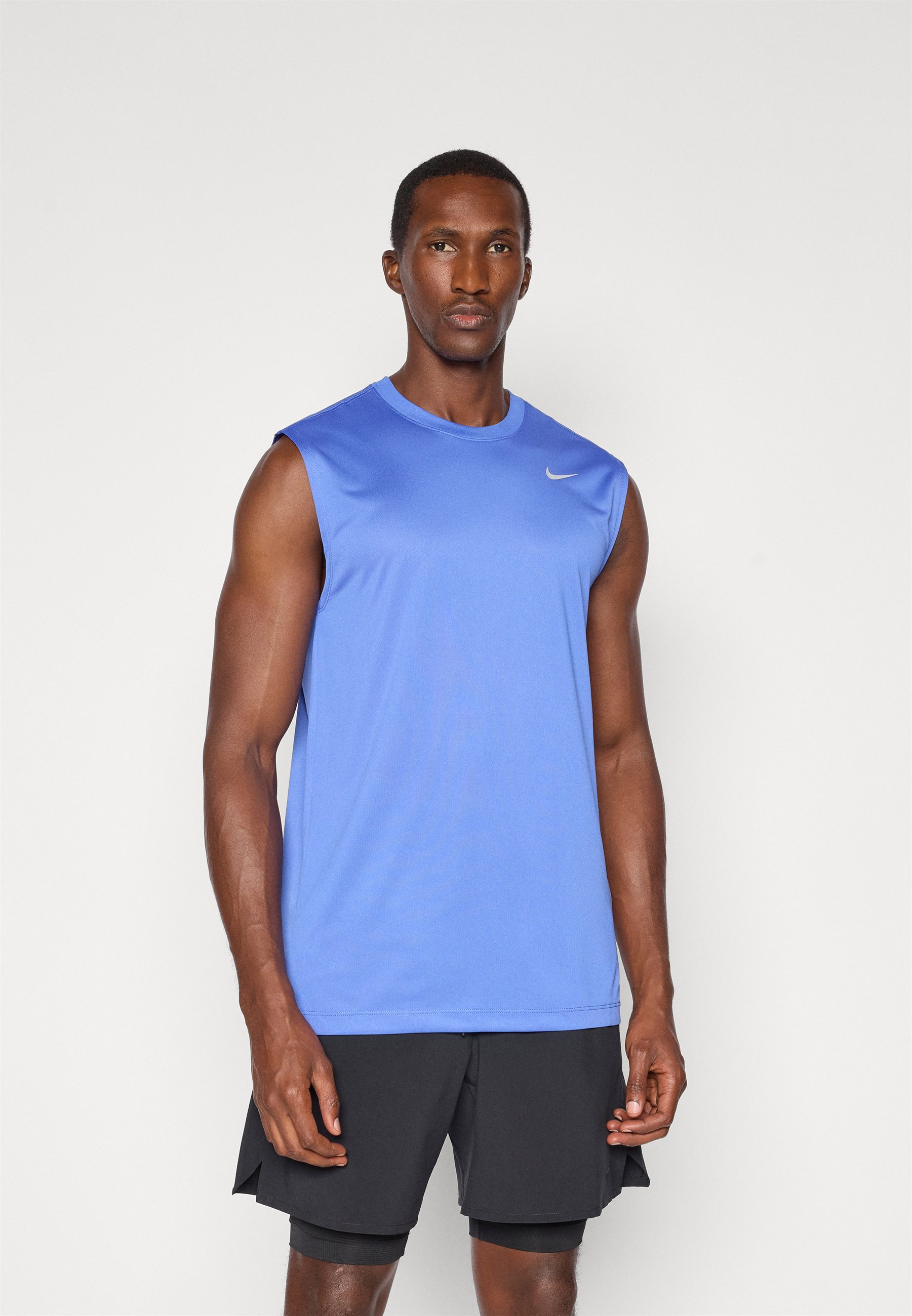 Nike Performance TEE RESET - Top - komeetblauw/mat zilverkleurig