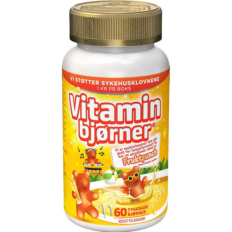 Oursons vitaminés Collett, 60 pièces. Punch Collett