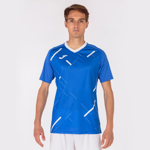 Košile Manga Corta Joma Tiger Iii Royal Blanco