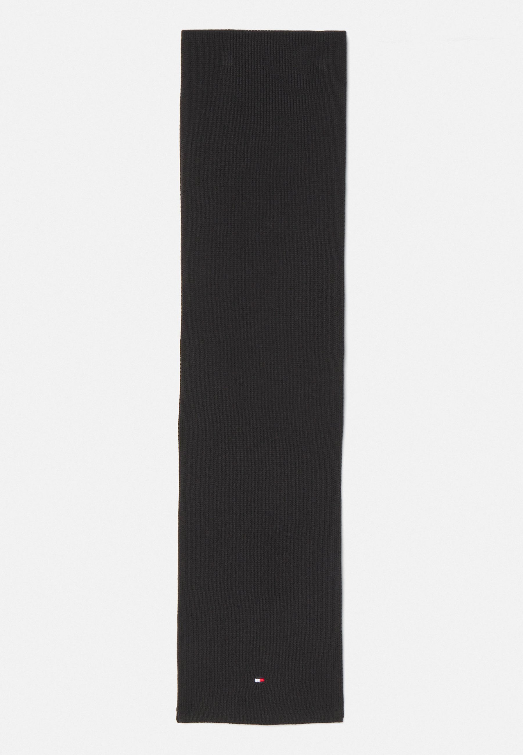 Tommy Hilfiger Schal mit kleiner Flagge, Unisex - Schal - schwarz