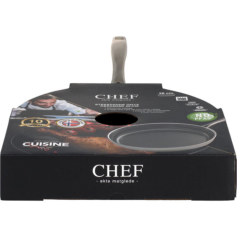 Cuisine Chef stekpanna ø 28 cm Onyx keramik Cuisine Chef