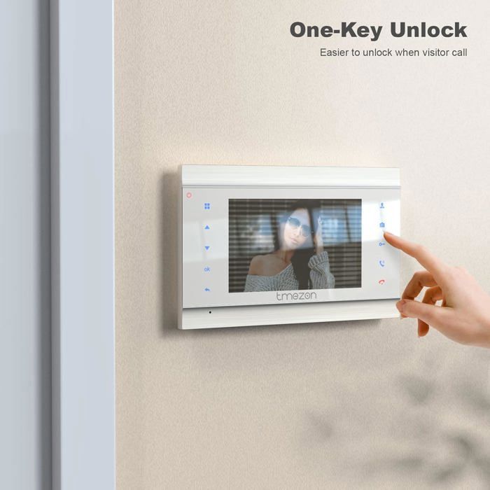 Wired Video Intercom - BAZARLAND30 - 7 Inch - Night Vision - IP65 Weatherproof - 2 Wires