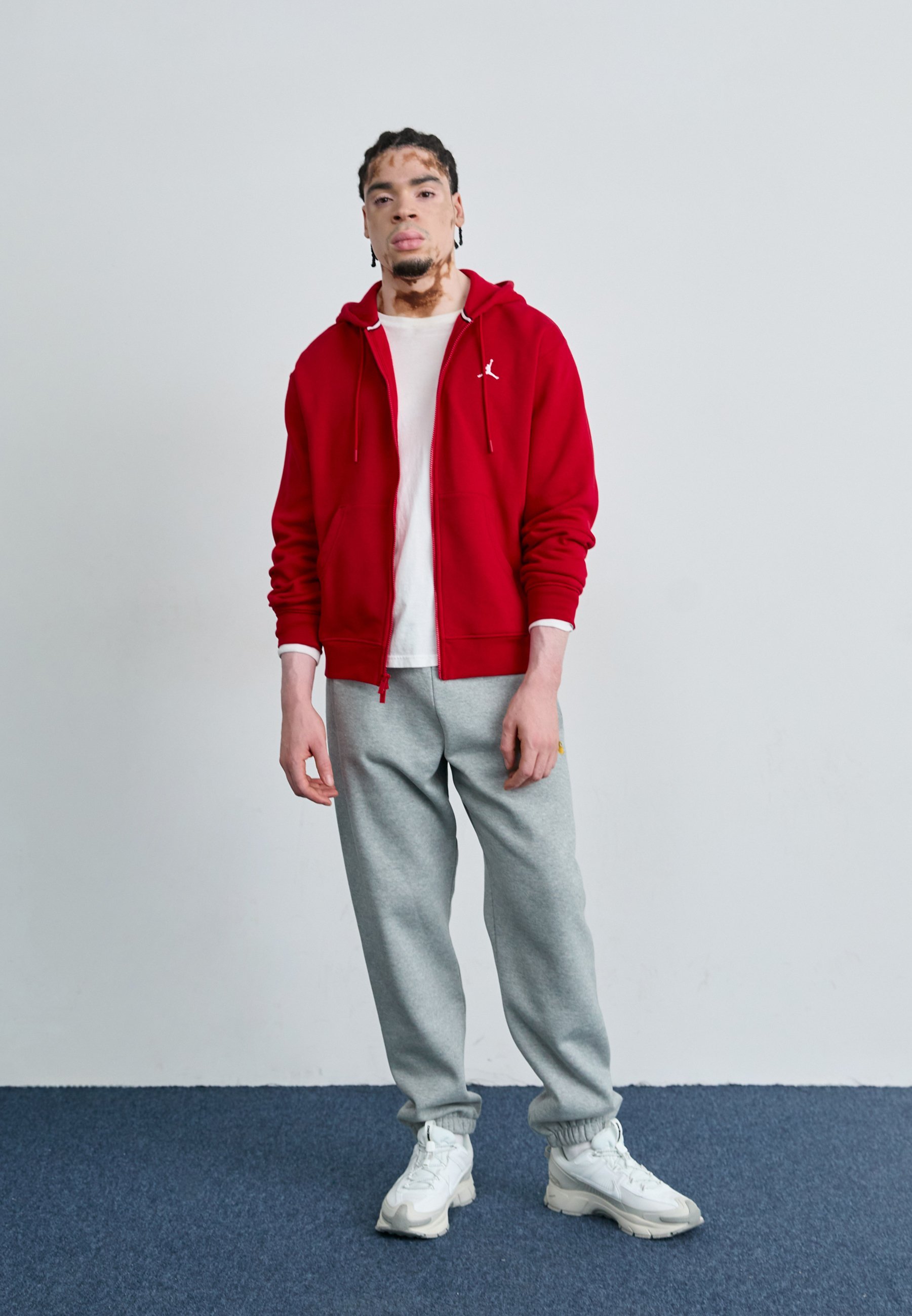 Jordan sweatshirt met rits - gymrood