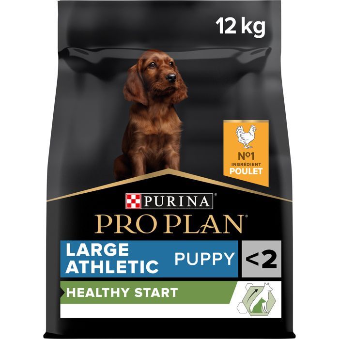 PRO PLAN Large Puppy Athletic Healthy Start Rico en Pollo - 12 KG - Croquetas para cachorros de razas grandes